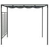 vidaXL Belv&eacute;d&egrave;re avec auvent r&eacute;tractable 4x3x2,3 m Anthracite 180 g/m&sup2;
