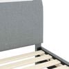 vidaXL Cadre de lit pour enfants avec tête de lit Gris clair