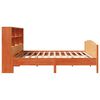 vidaXL Lit biblioth&egrave;que sans matelas cire marron 180x200 cm pin massif