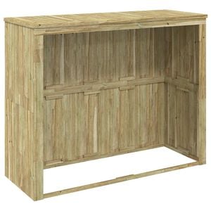 vidaXL Abri pour poubelles roulantes Bois de pin impr&eacute;gn&eacute;