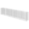vidaXL Lit sur&eacute;lev&eacute; &agrave; gabion Acier galvanis&eacute; 450x50x100 cm