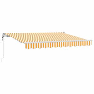 vidaXL Auvent R&eacute;tractable Jaune 250 x 200 cm tissu