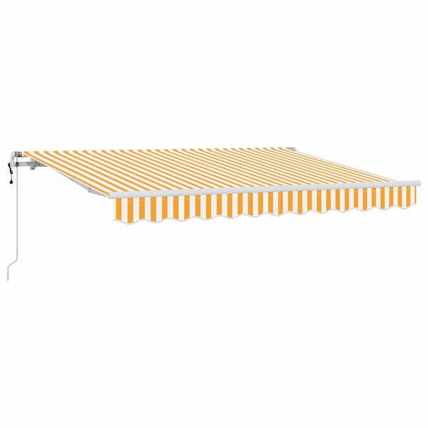 vidaXL Auvent R&eacute;tractable Jaune 250 x 200 cm tissu