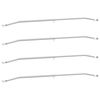vidaXL Support de b&acirc;che pour remorques 4 pcs Argent 100-145 cm