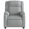 vidaXL Fauteuil inclinable &eacute;lectrique Gris clair Tissu
