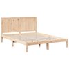 vidaXL Cadre de lit extra long sans matelas 140x220 cm bois massif