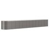 vidaXL Lit sur&eacute;lev&eacute; de jardin Acier enduit de poudre 512x80x68 cm gris