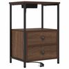 vidaXL Cabinet de chevet Ch&ecirc;ne brun 40 x 31 x 60 cm Bois d'ing&eacute;nierie