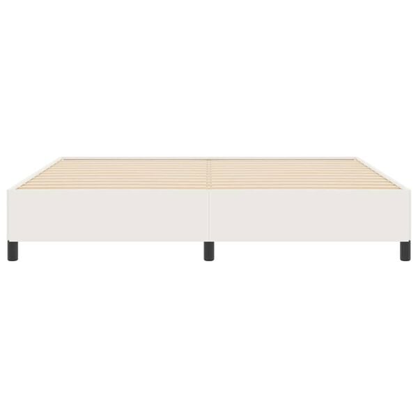 vidaXL Cadre de lit Cr&egrave;me 200 x 200 cm Tissu en velours c&ocirc;tel&eacute;