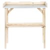 HI Table de rempotage en bois 82x38x78 cm