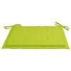 vidaXL Chaises de jardin avec coussins vert vif lot de 6 Bois de teck