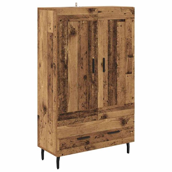 vidaXL Haut Armoire Bois Ancien 69,5 x 31 x 115 cm Bois d'ing&eacute;nierie