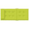 vidaXL Coussins de chaise à dossier haut lot de 4 vert vif