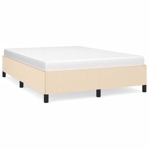 vidaXL Cadre de lit sans matelas cr&egrave;me 140x200 cm tissu
