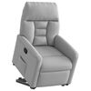 vidaXL Fauteuil inclinable gris nuage tissu