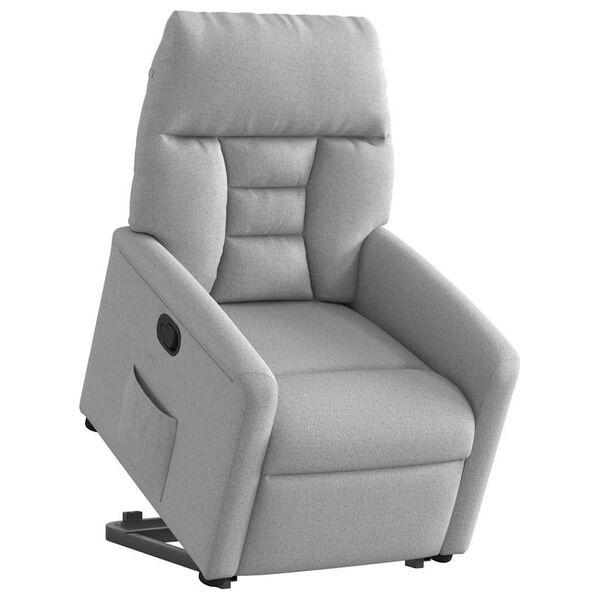 vidaXL Fauteuil inclinable gris nuage tissu