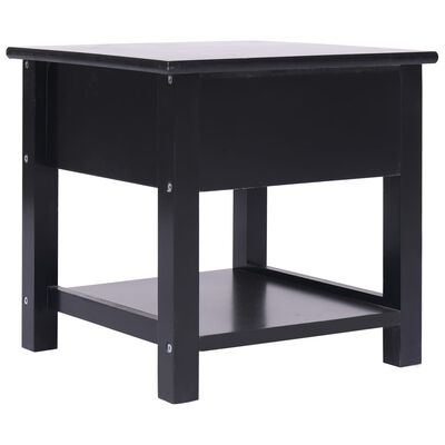 vidaXL Table d'appoint Noir 40x40x40 cm Bois de Paulownia