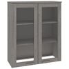 vidaXL Dessus de buffet HAMAR Gris clair 85x35x100 cm Bois de pin