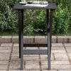vidaXL Table d&rsquo;appoint pliable noir bois de peuplier massif