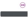 vidaXL Bordures pelouse 30pcs anthracite 20x103cm acier lamin&eacute; &agrave; froid