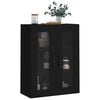 vidaXL Armoire murale noir 69,5x34x90 cm