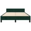 vidaXL Cadre de lit sans matelas vert fonc&eacute; 120x190 cm velours