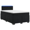 vidaXL Lit de box spring avec matelas et LED Noir 120 x 200 cm Velours