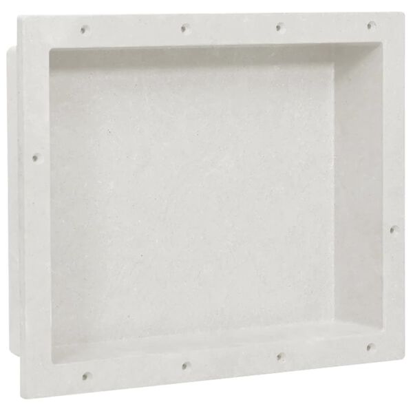 vidaXL Niche de douche Blanc mat 41x51x10 cm