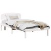 vidaXL Cadre de lit avec tête de lit Blanc 75 x 190 cm Pin massif