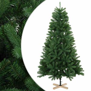 vidaXL Sapin de No&euml;l artificiel 150 cm PVC et bois de pin massif Vert