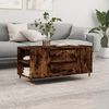 vidaXL Table basse ch&ecirc;ne fum&eacute; 102x44,5x50 cm bois d'ing&eacute;nierie