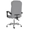vidaXL Fauteuil inclinable de bureau Gris clair Tissu