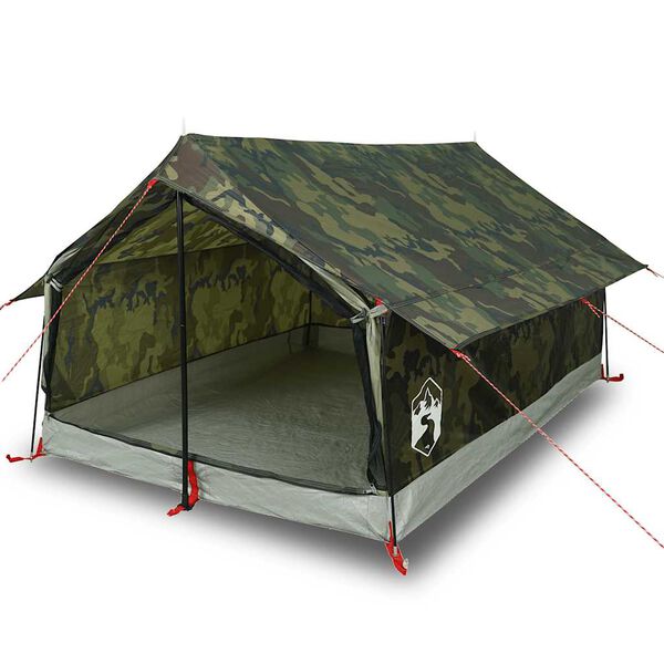 vidaXL Tente de camping 2 personnes camouflage imperm&eacute;able