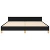 vidaXL Cadre de lit sans matelas noir 180x200 cm tissu