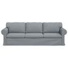 vidaXL Canap&eacute; Gris clair 245 x 82 x 80 cm tissu