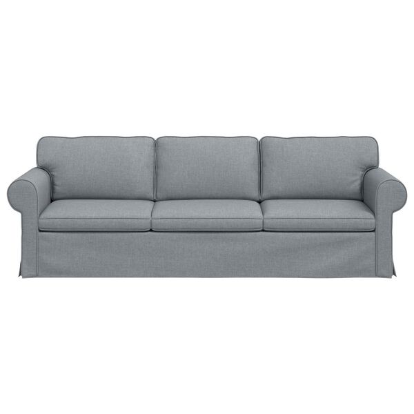vidaXL Canap&eacute; Gris clair 245 x 82 x 80 cm tissu