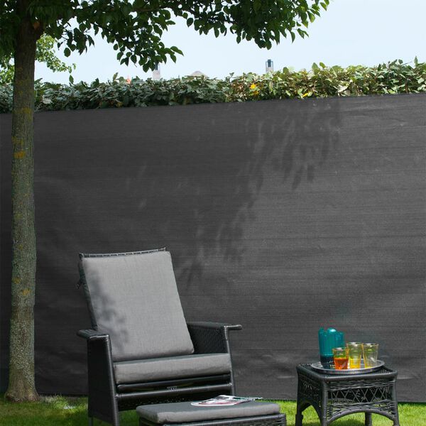 Nature Brise-vue de jardin PE 1,5 x 5 m Anthracite