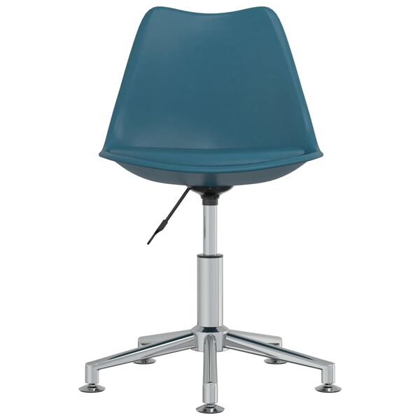 vidaXL Chaises &agrave; manger pivotantes lot de 4 Turquoise similicuir