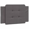 vidaXL Cadre de lit sans matelas Zadar gris 100x200 cm similicuir