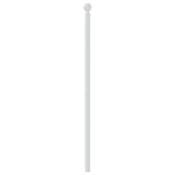 vidaXL T&ecirc;te de lit de remplacement m&eacute;tal blanc 90 cm