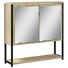 vidaXL Armoire de salle de bain &agrave; miroir ch&ecirc;ne sonoma bois ing&eacute;nierie