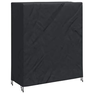 vidaXL Housse de Table de Pingpong Uni Noir 165 x 70 x 185 cm tissu