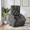 vidaXL Fauteuil inclinable de massage électrique Gris foncé Tissu