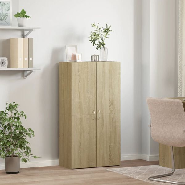 vidaXL Armoire de classement ch&ecirc;ne sonoma 60x32x115 cm bois ing&eacute;nierie