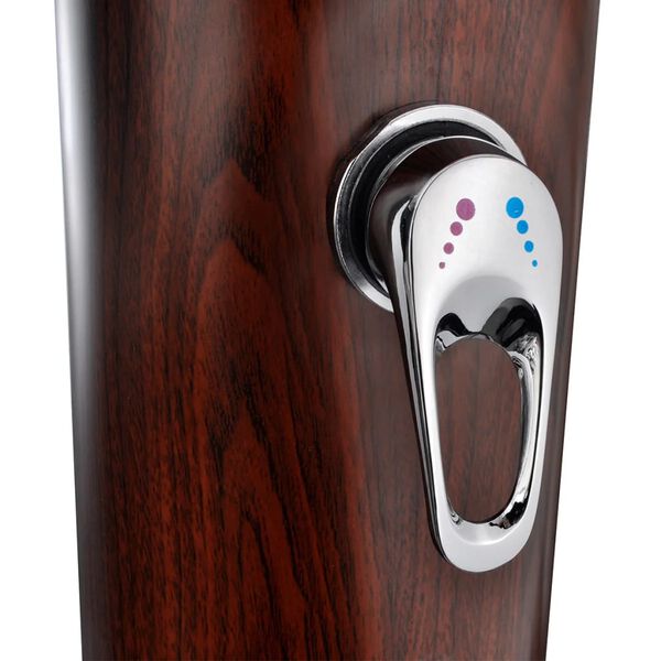 vidaXL Douche solaire de piscine 1,96 m avec finition en faux bois