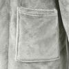 vidaXL Robe de bain sans capuche Gris m Flanelle