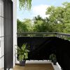 vidaXL &Eacute;cran de balcon noir 90x700 cm 100% polyester oxford