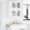 vidaXL Armoire de cuisine avec &eacute;tag&egrave;re 2 pcs Blanc 60 x 31 x 40 cm