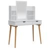 vidaXL Ensemble de Coiffeuse FAUSKE 4 pc Blanc 100 x 50 x 143 cm