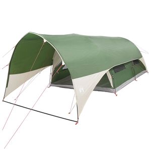 vidaXL 10 personne 10 personnes Vert Polyester 185T avec rev&ecirc;tement PU